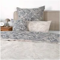TOM TAILOR HOME Bettwäsche WAVES, Renforcé, 2 teilig, new bedroom, gewebtes Label