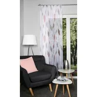 HOME WOHNIDEEN Gardine PAOLO (1 St), Kräuselband, halbtransparent, Voile, halbtransparent