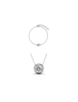 Geburt Mond Set - Silber und Kristall