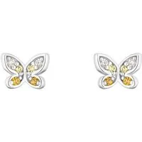 Prinzessin Lillifee Paar Ohrstecker Butterfly, mit Zirkonia (synth)