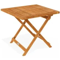 Casaria Klapptisch (1-St), Balkontisch Klappbar Holz 70x70cm 80kg Belastbar Balkon Garten Tisch