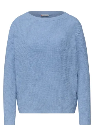 Street One - Chenille Pullover frosted blue - Gr. - 46