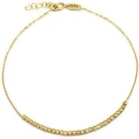 Antares Gold Goldarmband Kugelarmband 14K Gold – 18+2 cm, 2 mm, 585 er Gold, eleganter Federringverschluss, edle Geschenkbox