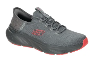 Skechers 232932 CCRD Herrenschuhe Grau Rot Hands Free Slip Ins