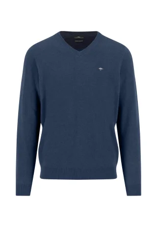 FYNCH-HATTON - V-Neck, Merino Cashmere night - Gr. - S