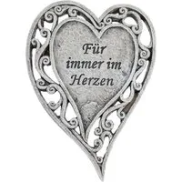 Annastore Gartenfigur Besinnliche Grabdeko zur Erinnerung - Grabschmuck, (Grabfigur, Friedhof Deko), frostfest und witterungsbeständig