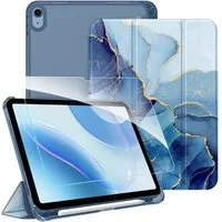 Fintie Tablet-Hülle für iPad 11 Generation 11'' 2025 (A16), iPad 10 Generation 10.9'' 2022, mit Schutzfolie-ultradünne transparente Rückseite Case mit Stifthalter