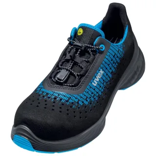 uvex 1 G2 Sicherheitsschuh S1 Halbschuh gelocht schwarz/blau 38 - 6829038