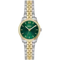 BOSS Quarzuhr GRACEFUL MINA 1502841, Armbanduhr, Damenuhr, Edelstahlarmband, analog