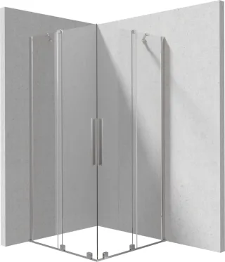 Neuesbad Duschkabine Edelstahl Gebürstet 80x80 CM KTJ_F38R + KTJ_F38R NB1DEKPNFP08P081