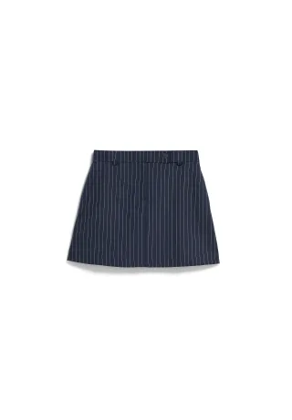 Armedangels - PINSTRIPE MINI SKIRT night sky-white - Gr. - XS