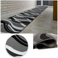 MDEKOR Läufer Teppich Läufer Meterware Höhe 6 mm, 80x70 cm Grau 966