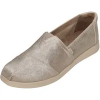 TOMS ALPARGATA PLUS Espadrille Champagne Metallic