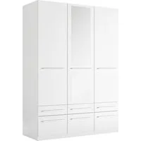 priess Kleiderschrank Schrank Garderobe Wäscheschrank Barcelona in 5 Breiten viel Stauraum, geräumige Schubkästen, mit Spiegel, MADE IN GERMANY