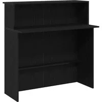 vidaXL Schreibtisch Empfangstheke Schwarz 100x50x103,5 cm Holzwerkstoff