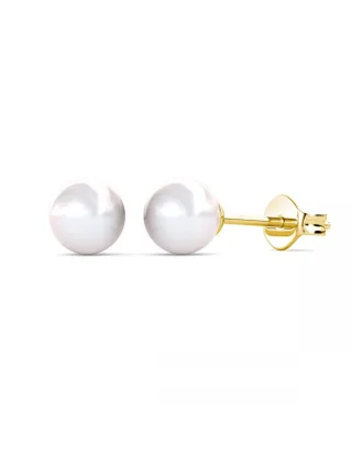 Vollmond Perlenohrringe - Gold und Kristall