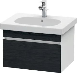 Duravit DuraStyle Waschtischunterbau wandhängend Eiche Schwarz & Weiß Matt 600x453x398 mm - DS638301 DS638301618