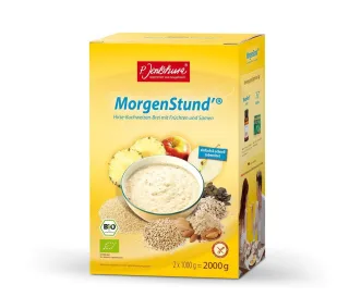 P. Jentschura MorgenStund' | basischer Hirse-Buchweizen-Brei | ohne Zuckerzusatz | glutenfrei | bio | vegan 2000 g