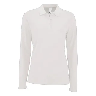 SOLS - "Perfect" Poloshirt für Damen Langärmlig (Weiß)