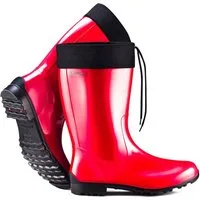 Fjordvik Himmelsken Regenstiefel SCF-Glanzdesign 43 Rot Gummistiefel Perfekt für die Stadt Spaziergänge Gassigehen