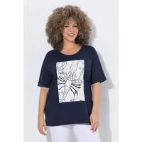 Ulla Popken T-Shirt T-Shirt Hummer Rundhals Halbarm Modalmix