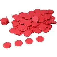 Wissner® aktiv lernen Lernspielzeug Spielchips (100 Stück), Zählchips Marker Tokens 25 mm RE-Plastic®, RE-Plastic®