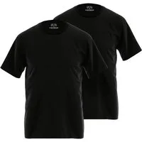 CECEBA Unterziehshirt CECEBA Herren Shirt schwarz uni 2er Pack (2-St)