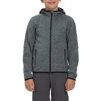 McKINLEY Fleecejacke JU.-FLEECE-JACKE CHOCO FZ HD FL B mit Kapuze, aus Polyester, hüftbedeckende Länge