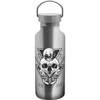 Geda Labels GmbH Isolierflasche Isolierflasche Skull mystic, Silber, 500 ml, doppelwandig, vakuum isoliert