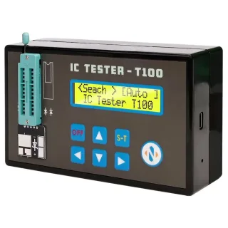 T100 Integrated Circuit IC Tester Supports 74HC 74LS CD4000 HEF400 Interface Chips Transistors Voltage Regulators Auto C