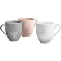 Seltmann Weiden Becher Amina, Tassen-Set 3-tlg., 3-tlg., Porzellan, Becher, Tassen-Set, besteht aus drei verschiedene Farben