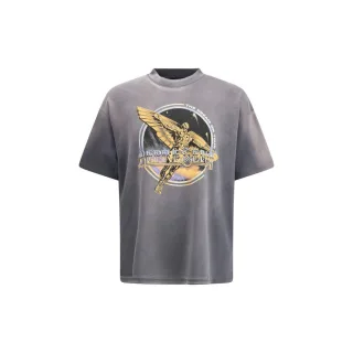Represent Graues Baumwoll-T-Shirt