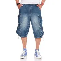 Jet Lag Cargoshorts 007 B Denim Jeansshorts Bleached oder Light Navy