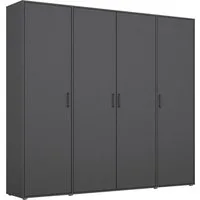 rauch Kleiderschrank VOYAGER Garderobe Wäscheschrank Schlafzimmer (in 3 verschiedenen Ausstattungen BASIC/CLASSIC/PREMIUM) mit 2 modernen Griffvarianten, viel Stauraum MADE IN GERMANY