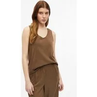 s.Oliver Muscleshirt T-Shirt Top mit Garment Dye und offenen Kanten