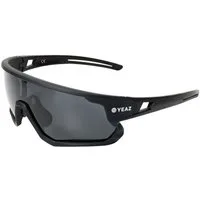 YEAZ Sportbrille SUNRISE Sport-Sonnenbrille Black, Guter Schutz bei optimierter Sicht
