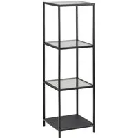 ACTONA GROUP Standregal Stoke, Regal, aus Metall mit Gläsböden in Leichter Konstruktion, Höhe 119cm