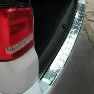 Edelstahl Ladekantenschutz Chrom Stoßstange Schutz Abdeckung mit Abkantung für VW T5 V / VW T6 VI ab 2003-