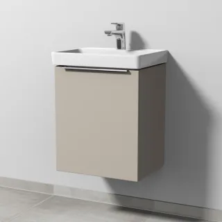 Sanipa 3way Waschtischunterbau zu Villeroy & Boch Avento Waschtisch mit 1 Tür, Kaschmir-Matt UP6181U