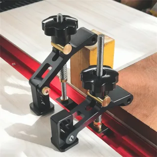 GANWEI Woodworking T-Slot Clamp Adjustable Quick Positioning Hold Down Jig 45/30 Type T-track Slide Blocks Workbench Pre