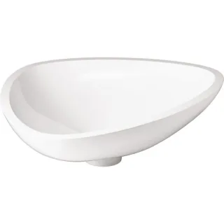 hansgrohe Waschschüssel Axor Massaud 42305000 60 cm, Mineralguss, weiss
