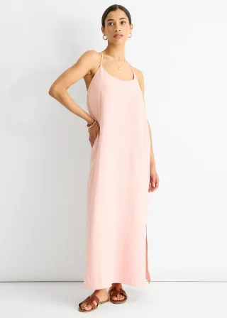 Blush Strappy Cross Back Airflow Kleid in Übergröße