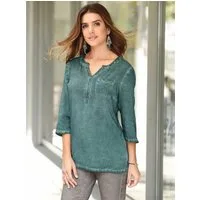 Sieh an! Klassische Bluse Tunika 3/4-Arm