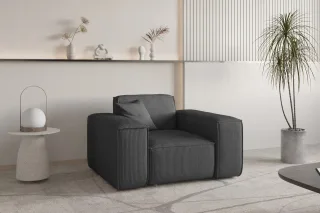 Sessel Designersessel CELES PREMIUM in Stoff Scala Anthrazit