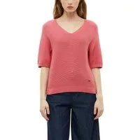 s.Oliver V-Ausschnitt-Pullover V-Ausschnitt, Halbarm, unifarben
