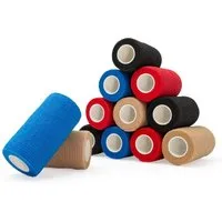 Axion Bandage 10 cm Breit x 4.5m selbstklebende Haftbandagen in 4 Farben (12-tlg), z.B. als Fußbandage, auch als Pferdebandage einsetzbar