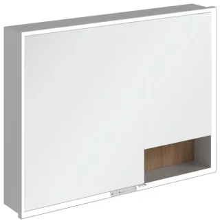 Villeroy & Boch Einbau-Spiegelschrank My View+ A48210 1000x750x167mm m. Beleuchtung Kansas Oak A48210RH