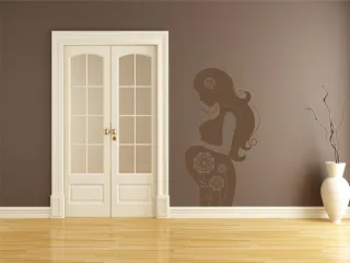 Wanddesign "neues Leben" Aufkleber