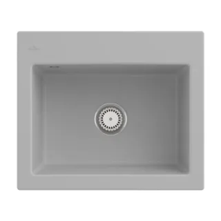 Villeroy und Boch Subway 60 S Einbauspüle 330900SM Spülbecken, 600 x 510 mm, steam CeramicPlus
