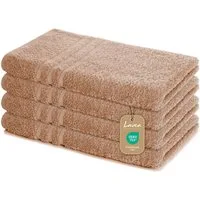 Lavea Handtuch Lavea® 4er Set Handtücher 50x100 cm, Elena Frottiererie, 100% Baumwolle (4er Set), 500 g/m² Frottier, weich & saugstark, pflegeleicht